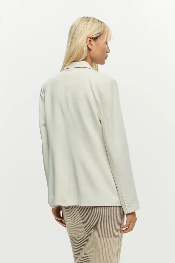 White Patchwork Blazer White Patchwork Blazer