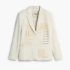 White Patchwork Blazer White Patchwork Blazer