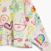 Wide-Sleeve Lettering Sweatshirt