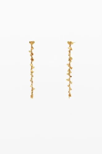 Zalio Gold-Plated Cascade Earrings