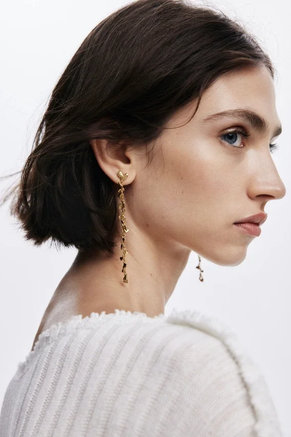 Zalio Gold-Plated Cascade Earrings Zalio Gold-Plated Cascade Earrings