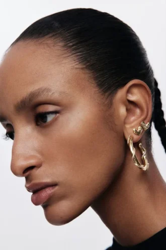 Zalio Gold-Plated Crystal Earrings Zalio Gold-Plated Crystal Earrings