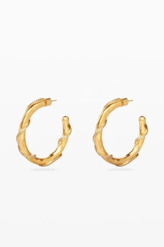 Zalio Gold-Plated Crystal Earrings Zalio Gold-Plated Crystal Earrings