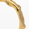Zalio Gold-Plated Crystal Earrings