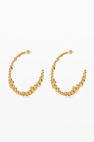 Zalio Gold-Plated Heart Hoop Earrings Zalio Gold-Plated Heart Hoop Earrings