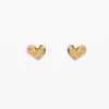 Zalio Gold-Plated Heart Stud Earrings Zalio Gold-Plated Heart Stud Earrings