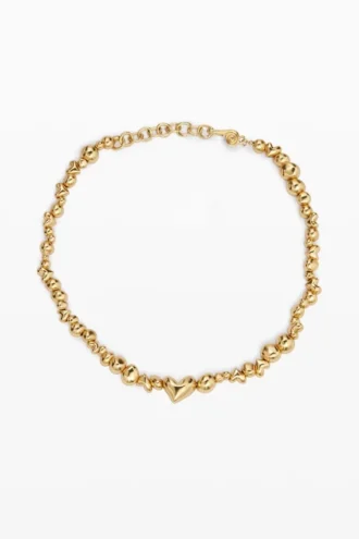 Zalio Gold-Plated Hearts Pendant Zalio Gold-Plated Hearts Pendant