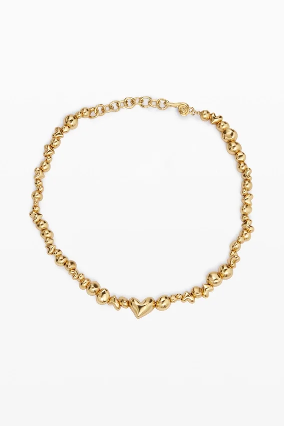 Zalio Gold-Plated Hearts Pendant Zalio Gold-Plated Hearts Pendant