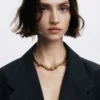 Zalio Gold-Plated Hearts Pendant Zalio Gold-Plated Hearts Pendant