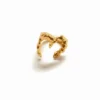 Zalio Gold Plated Letter M Ring