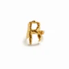 Zalio Gold Plated Letter R Ring