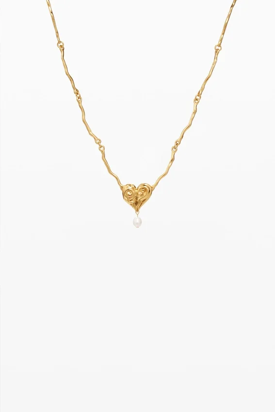 Zalio Gold-Plated Pearl Pendant Zalio Gold-Plated Pearl Pendant