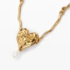 Zalio Gold-Plated Pearl Pendant Zalio Gold-Plated Pearl Pendant