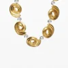 Zalio Gold-Plated Spiral Necklace