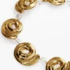 Zalio Gold-Plated Spiral Necklace