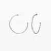 Zalio Silver-Plated Braided Hoop Earrings Zalio Silver-Plated Braided Hoop Earrings