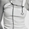 Zalio Silver-Plated Heart Pendant with Cord Zalio Silver-Plated Heart Pendant with Cord