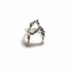 Zalio Silver Plated Letter a Ring