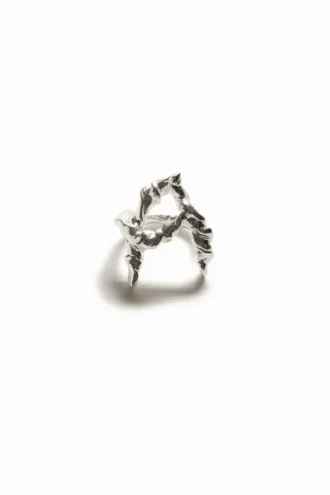 Zalio Silver Plated Letter a Ring