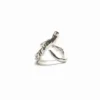 Zalio Silver Plated Letter a Ring