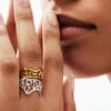 Zalio Silver Plated Message Ring