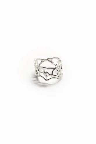 Zalio Silver Plated Message Ring