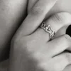 Zalio Silver Plated Message Ring