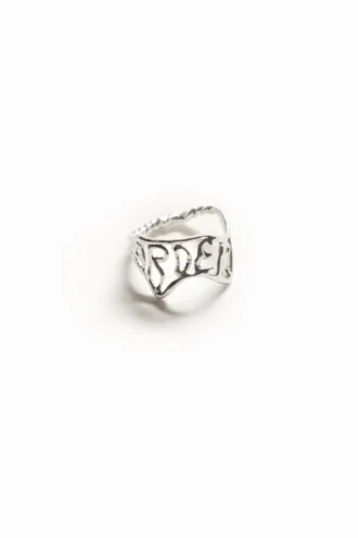 Zalio Silver Plated Message Ring