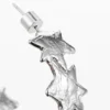 Zalio Silver-Plated Spiral Star Earrings Zalio Silver-Plated Spiral Star Earrings