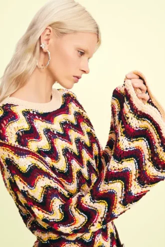 Zigzag Crochet Sweater