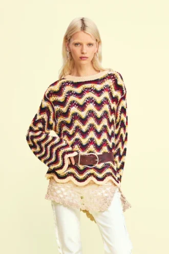 Zigzag Crochet Sweater