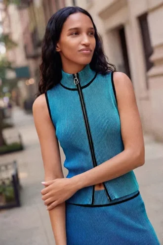 Zip-Knit T-Shirt