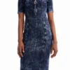 Zip Midi Dress