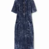 Zip Midi Dress