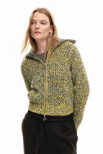 Zipped Knit Jacket