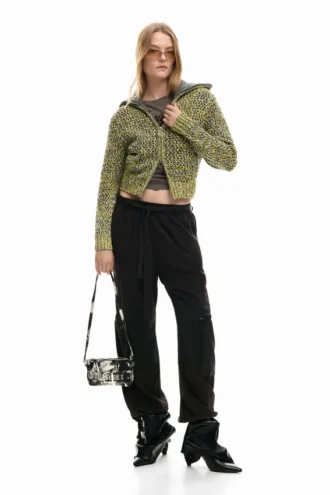 Zipped Knit Jacket