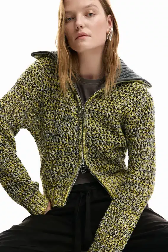 Zipped Knit Jacket Zipped Knit Jacket