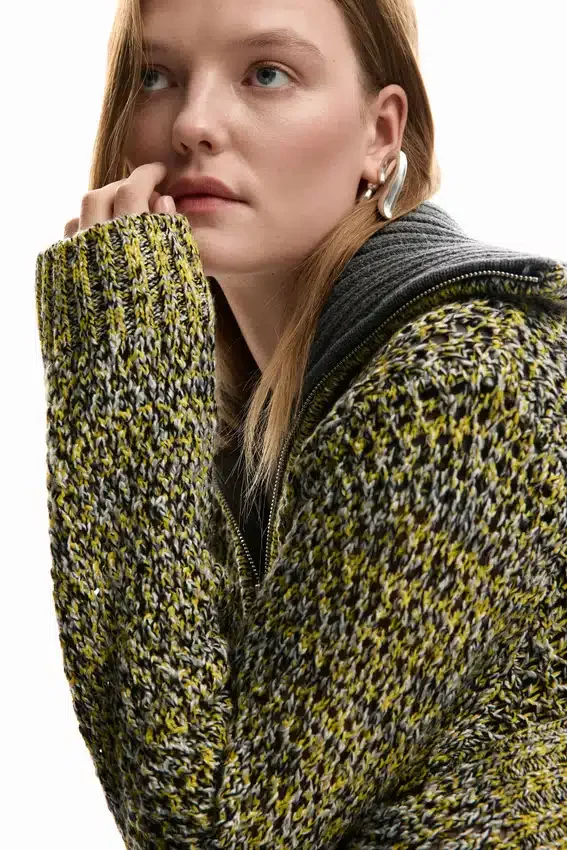Zipped Knit Jacket Zipped Knit Jacket